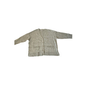 Ella Moss Women’s Gray Knit Button Cardigan Sweater Size XXL Oversized